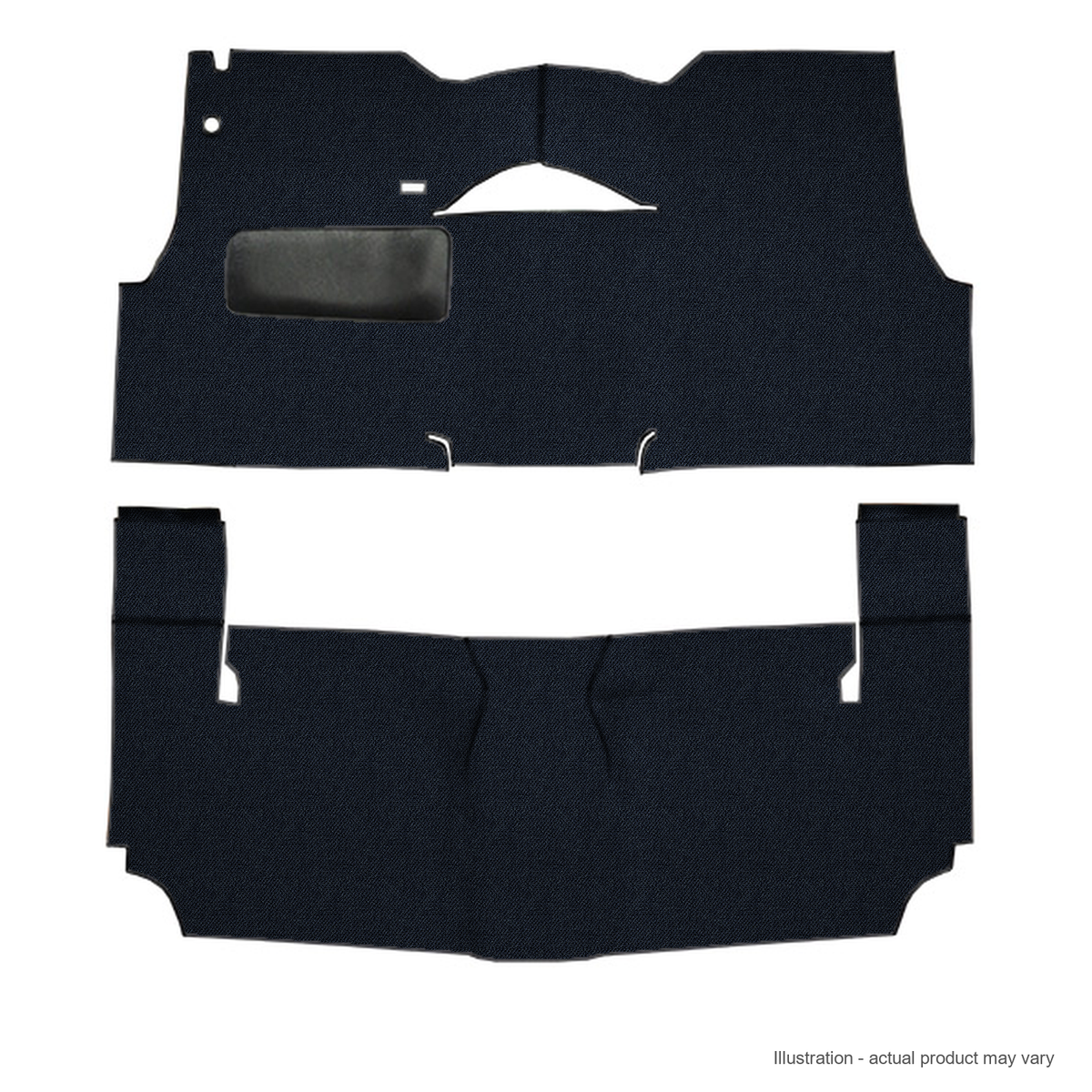 1955 Chevrolet Bel Air 2DR Hardtop Bench Seat Daytona Replacement Carpet Kit - 2-Piece - product details image 2