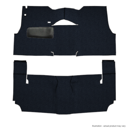 1955 Chevrolet Bel Air 2DR Hardtop Bench Seat Daytona Replacement Carpet Kit - 2-Piece - product details image 2