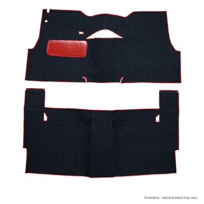 1955 Chevrolet Two-Ten Series 2DR Sedan Bench Seat Daytona Replacement Carpet Kit - 2-Piece - product details image 2