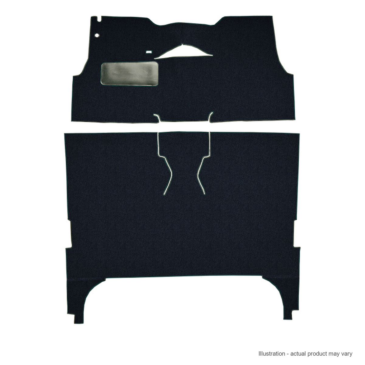 1955 Chevrolet Bel Air 4DR Sedan Bucket Seat Daytona Replacement Carpet Kit - 2-Piece - product details image 2