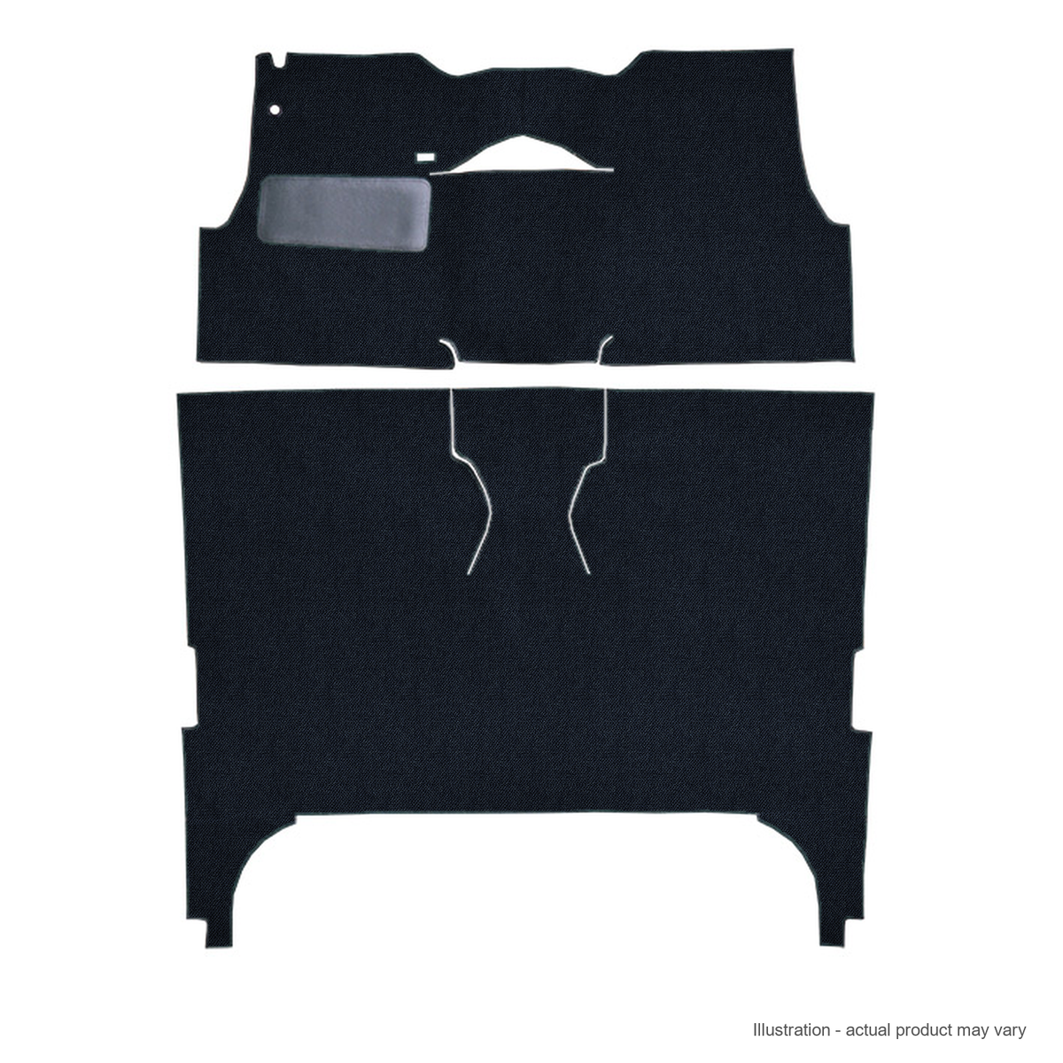 1956 Chevrolet Two-Ten Series 4DR Sedan Bucket Seat Daytona Replacement Carpet Kit - 2-Piece - product details image 2