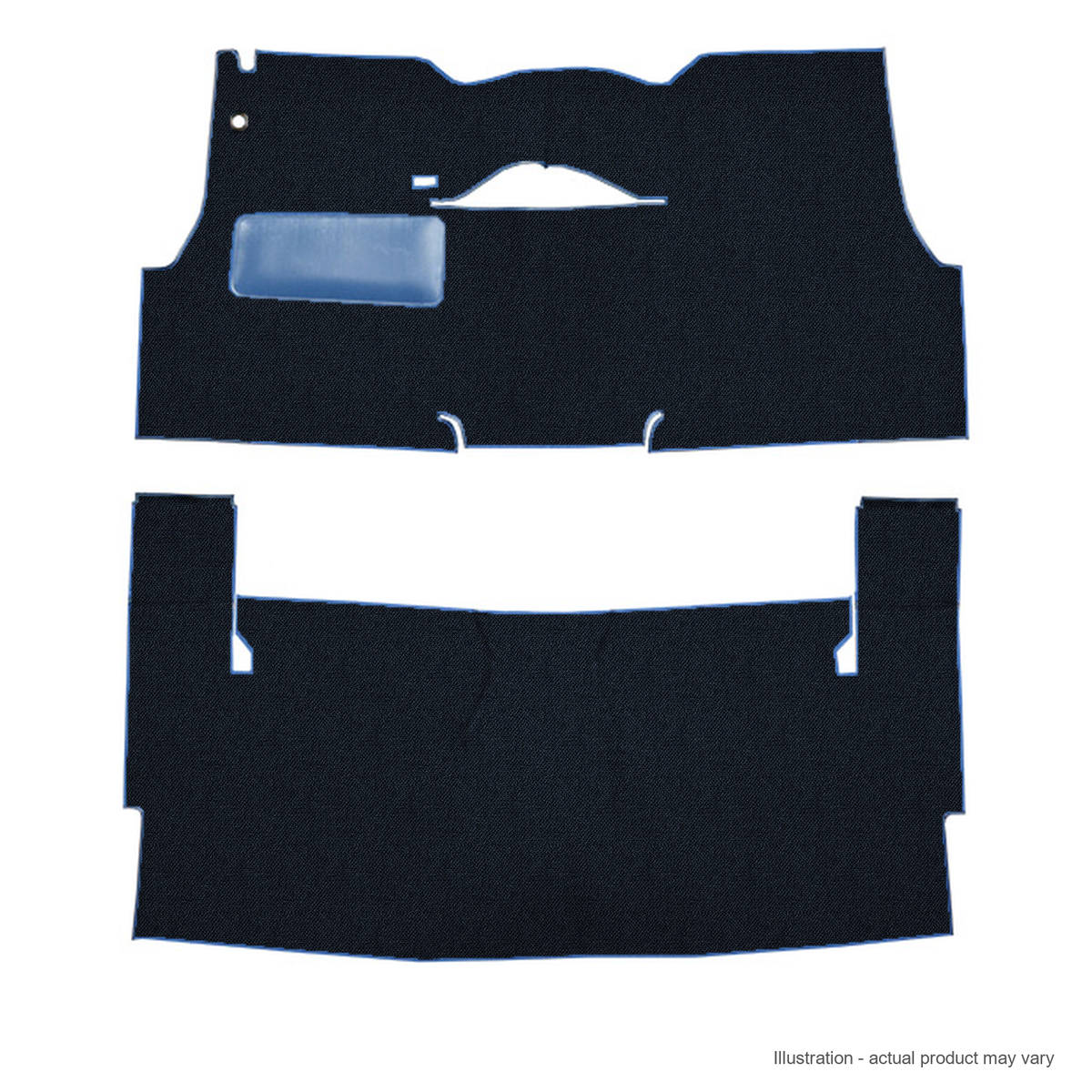 1956 Chevrolet Bel Air 2DR Sedan Bench Seat Daytona Replacement Carpet Kit - 2-Piece - product details image 2