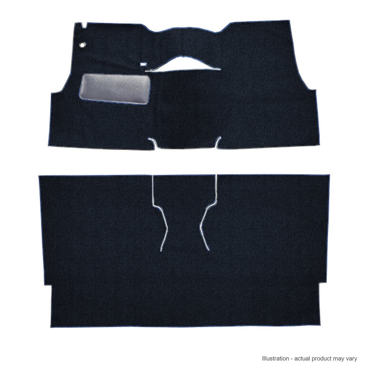 1956 Chevrolet Two-Ten Series 2DR Sedan Bucket Seat Daytona Replacement Carpet Kit - 2-Piece - product details image 2