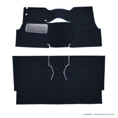 1956 Chevrolet Two-Ten Series 2DR Sedan Bucket Seat Daytona Replacement Carpet Kit - 2-Piece - product details image 2