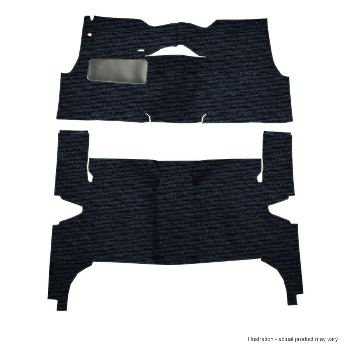 1956 Chevrolet Two-Ten Series 4DR Hardtop Bench Seat Daytona Replacement Carpet Kit - 2-Piece - product details image 2