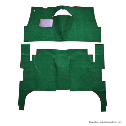 Illustration of 1957-1958 Buick Century ACC Daytona cut-and-sewn carpet in 7163 Light Green - act...