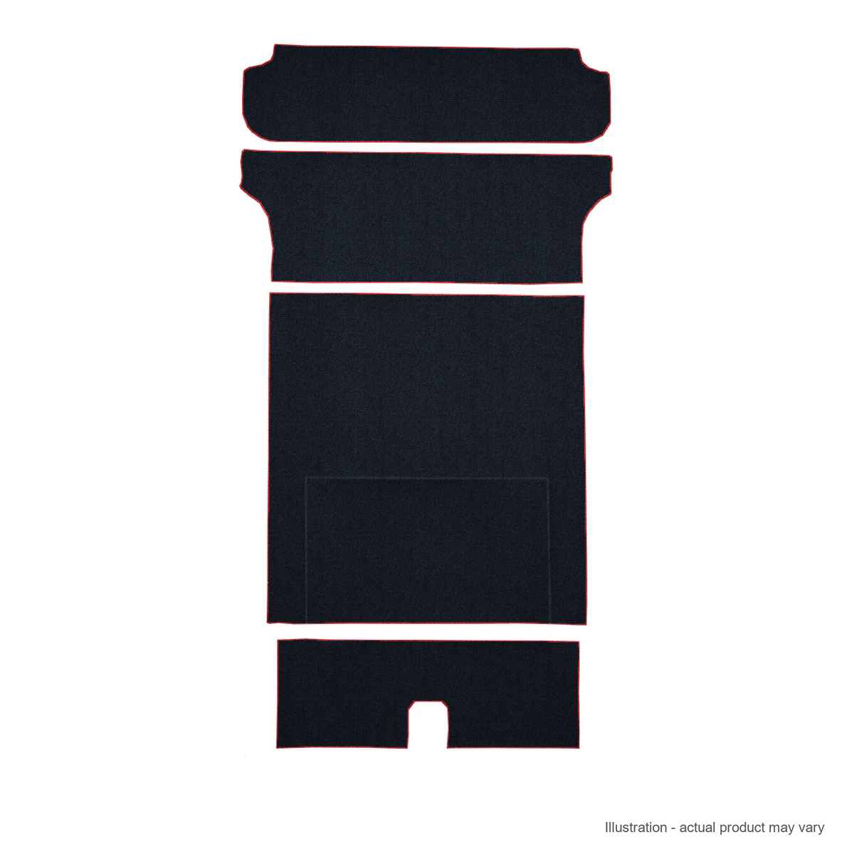 1955-1956 Chevrolet Bel Air Nomad 2DR Wagon Cargo Area Daytona Replacement Carpet Kit - 5-Piece - product details image 2