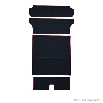 1955-1956 Chevrolet Bel Air Nomad 2DR Wagon Cargo Area Daytona Replacement Carpet Kit - 5-Piece - product details image 2
