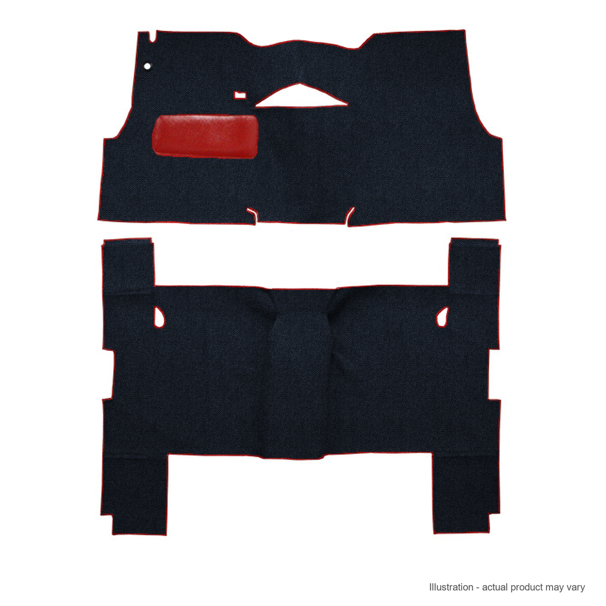 1955 Chevrolet Bel Air 4DR Wagon Daytona Replacement Carpet Kit - 2-Piece - product details image 2