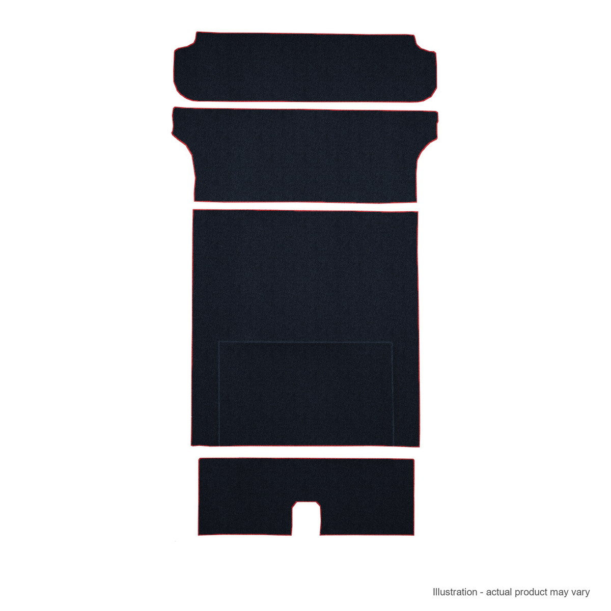 1955-1956 Chevrolet One-Fifty Series 2DR Wagon Cargo Area Daytona Replacement Carpet Kit - 5-Piece - product details image 2