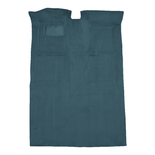 Illustration of 1989-1998 Mazda MPV Pass Area Cutpile Molded Carpet - 1 Piece in 7766 Blue, digitally recolored from the ACC supplier photo.