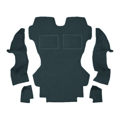 Illustration of 1986-1991 Mazda RX-7 Coupe 2 Seater Cargo Area Cutpile Molded Carpet - 7 Piece in...