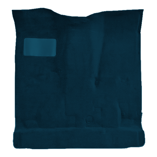 Illustration of 1983-1995 Ford Ranger Reg Cab 2 & 4WD Cutpile Molded Carpet - 1 Piece in 7879 Blue, digitally recolored from the ACC supplier photo.