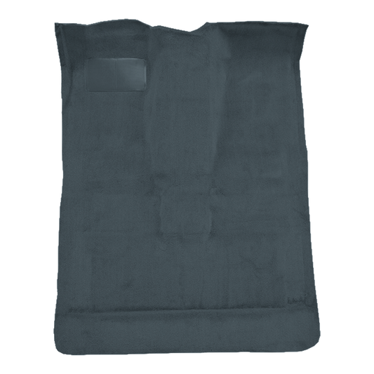 Illustration of 1986-1997 Ford Ranger Ext Cab 2 & 4WD Cutpile Molded Carpet - 1 Piece in 8082 Crystal Blue, digitally recolored from the ACC supplier photo.