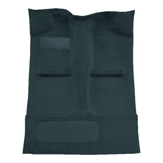 Illustration of 1988-1993 Mazda B2200 Ext Cab Cutpile Molded Carpet - 1 Piece in 839 Federal Blue, digitally recolored from the ACC supplier photo.