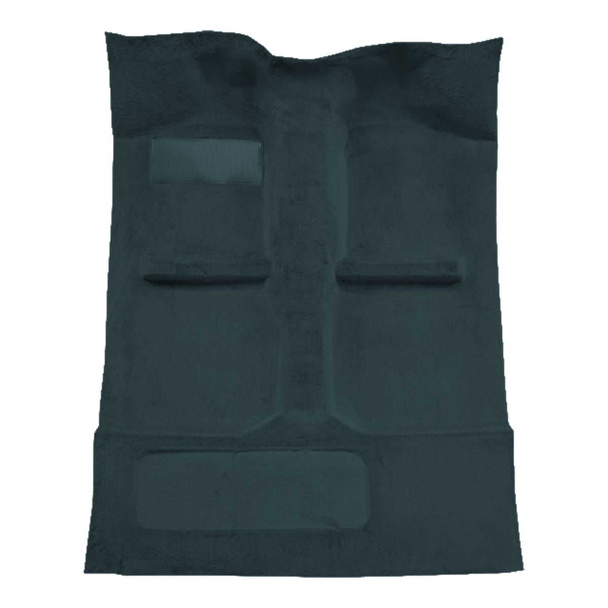 Illustration of 1987-1993 Mazda B2600 Ext Cab Cutpile Molded Carpet - 1 Piece in 839 Federal Blue, digitally recolored from the ACC supplier photo.