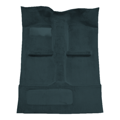 Illustration of 1987-1993 Mazda B2600 Ext Cab Cutpile Molded Carpet - 1 Piece in 839 Federal Blue, digitally recolored from the ACC supplier photo.