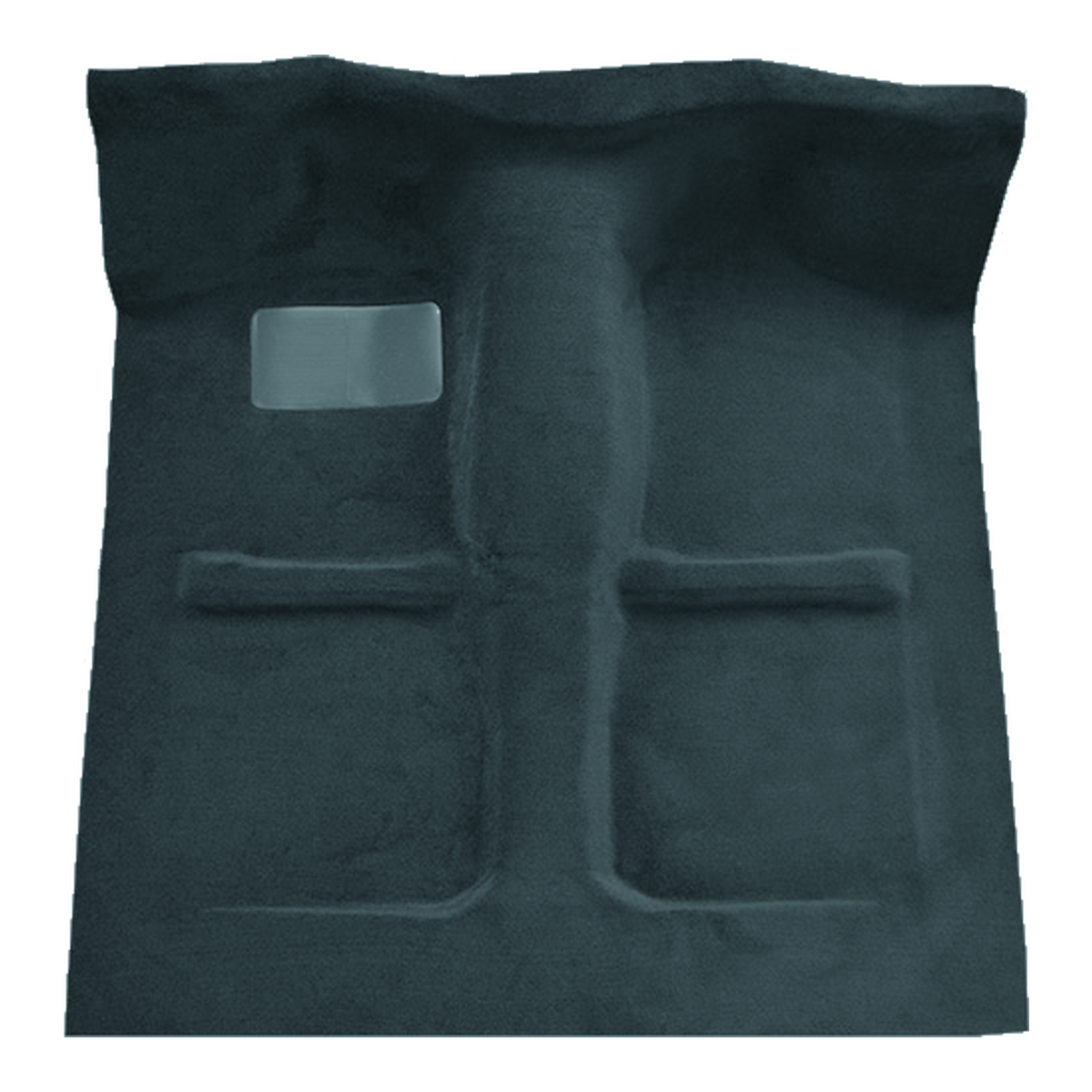 Illustration of 1988-1993 Mazda B2200 Reg Cab Cutpile Molded Carpet - 1 Piece in 839 Federal Blue, digitally recolored from the ACC supplier photo.