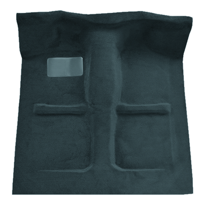 Illustration of 1988-1993 Mazda B2200 Reg Cab Cutpile Molded Carpet - 1 Piece in 839 Federal Blue, digitally recolored from the ACC supplier photo.