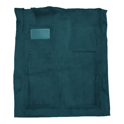 Illustration of 1975-1979 Lincoln Continental 4DR Cutpile Molded Carpet - 1 Piece in 818 Ocean Blue / Bright Blue, digitally recolored from the ACC supplier photo.