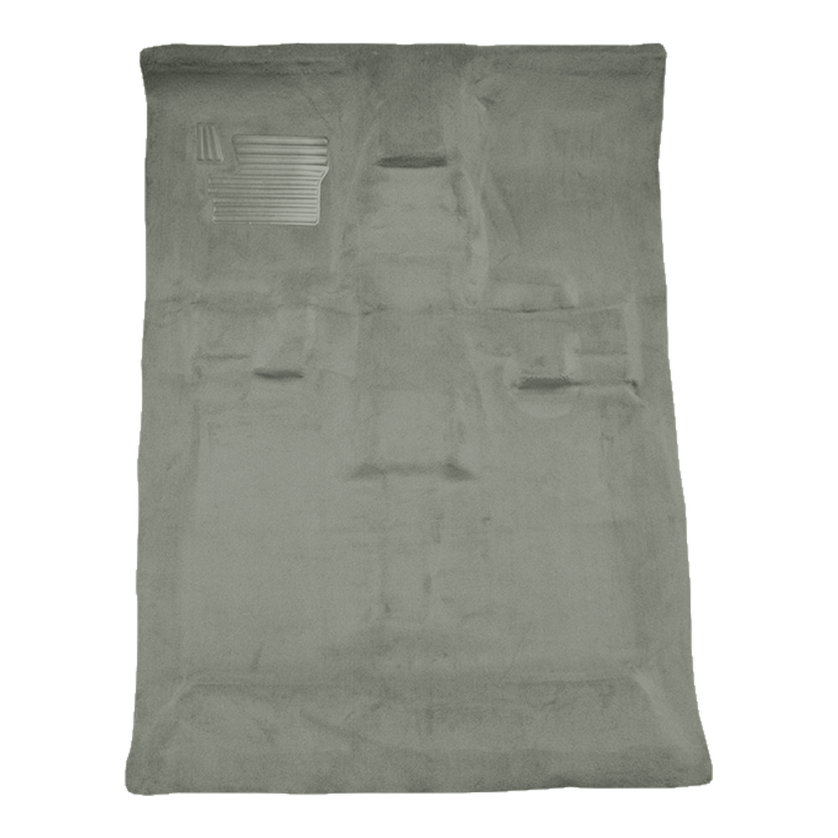 Illustration of 1998-2002 Lincoln Navigator 4DR Pass Area Cutpile Molded Carpet - 1 Piece in 4666 Smoke Gray, digitally recolored from the ACC supplier photo.
