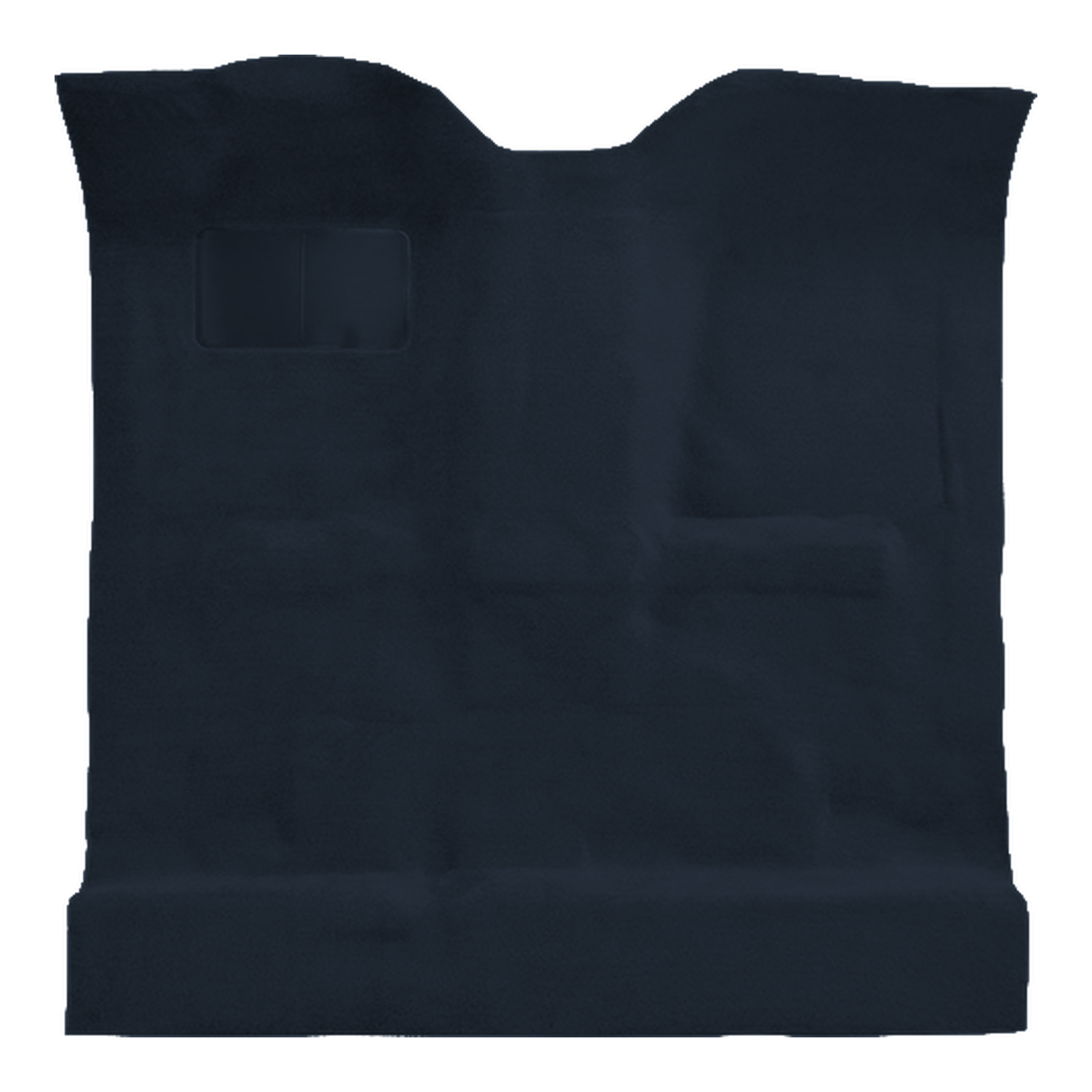 Illustration of 1997-2008 Mazda B4000 Reg Cab 2 & 4WD Cutpile Molded Carpet - 1 Piece in 7130 Dark Blue, digitally recolored from the ACC supplier photo.