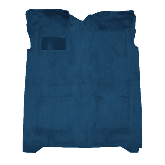 Illustration of 1977-1979 Lincoln Mark V 2DR Cutpile Molded Carpet - 1 Piece in 812 Royal Blue, digitally recolored from the ACC supplier photo.