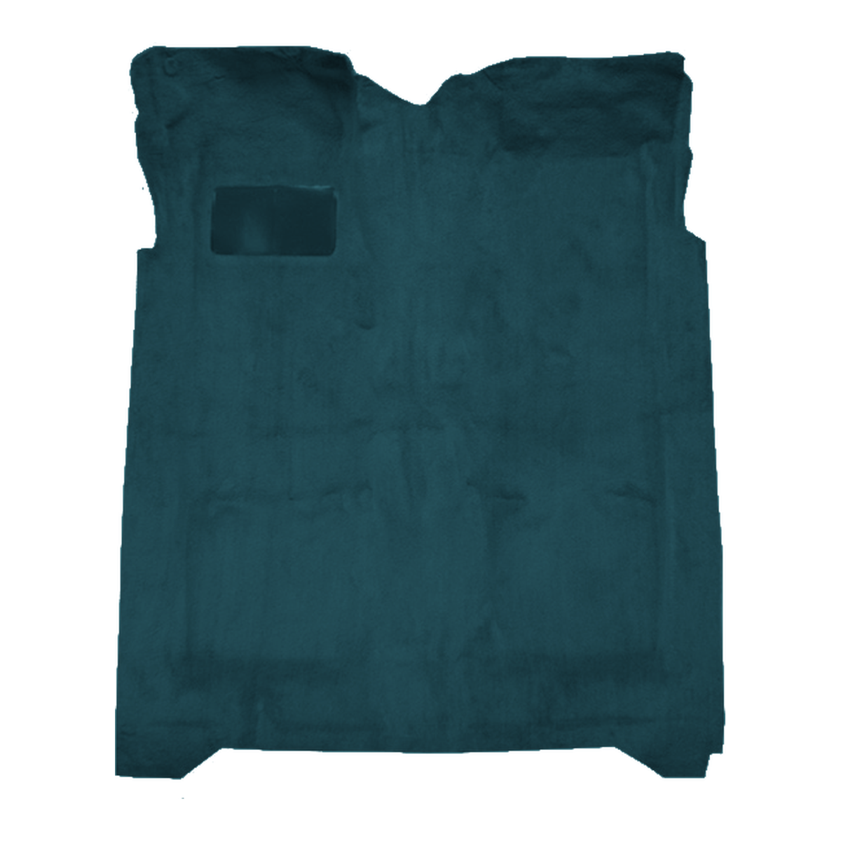 Illustration of 1974-1976 Lincoln Mark IV 2DR Cutpile Molded Carpet - 1 Piece in 818 Ocean Blue / Bright Blue, digitally recolored from the ACC supplier photo.