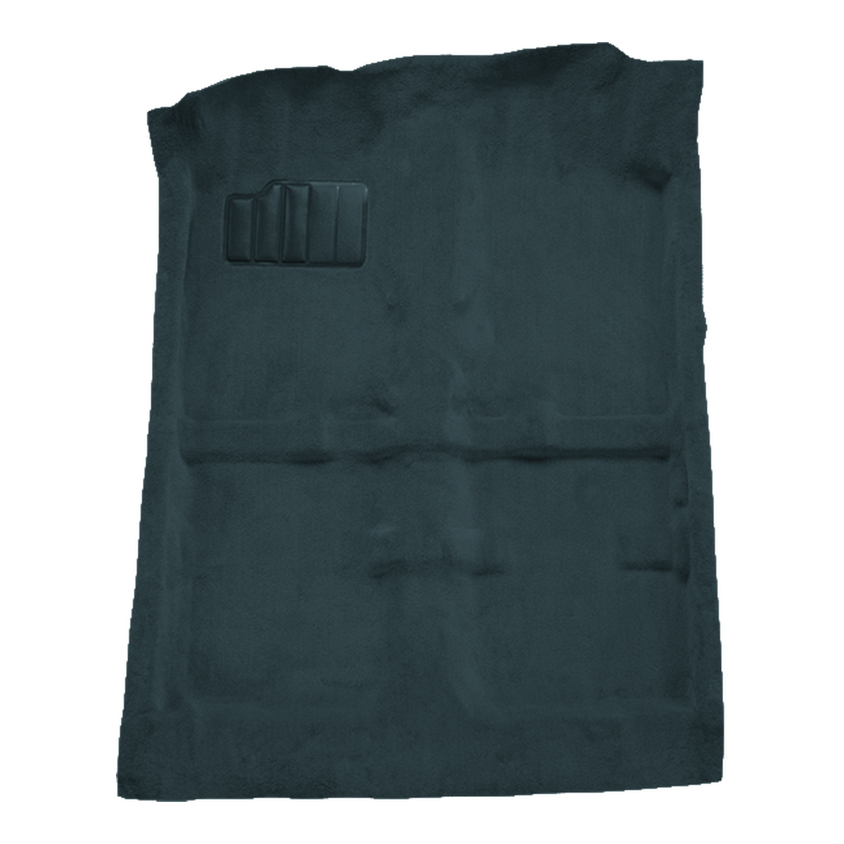 Illustration of 1991-1992 Saturn SC Coupe Cutpile Molded Carpet - 1 Piece in 839 Federal Blue, digitally recolored from the ACC supplier photo.