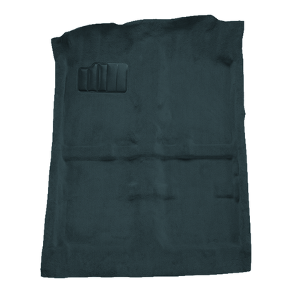 Illustration of 1991-1992 Saturn SC Coupe Cutpile Molded Carpet - 1 Piece in 839 Federal Blue, digitally recolored from the ACC supplier photo.