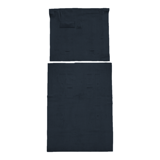 Illustration of 1999-2003 Ford Windstar Complete Cutpile Molded Carpet - 2 Piece in 840 Navy Blue, digitally recolored from the ACC supplier photo.