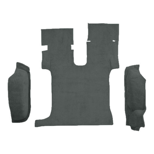 Illustration of 1986-1995 Suzuki Samurai Cargo Area w/o Roll Bar Cutout Cutpile Molded Carpet - 3...