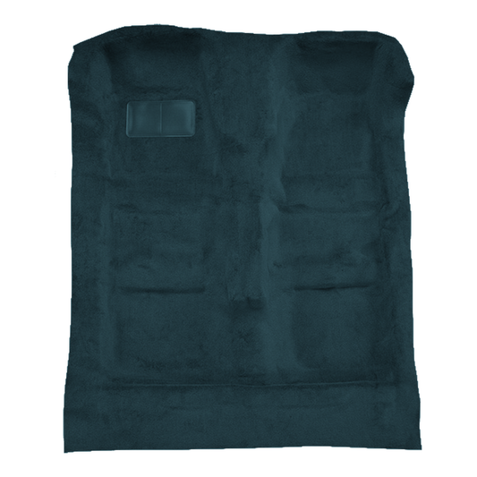 Illustration of 2001-2011 Lincoln Town Car 4DR Cutpile Molded Carpet - 1 Piece in 819 Dark Blue, digitally recolored from the ACC supplier photo.