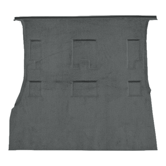 Illustration of 2001-2007 Toyota Sequoia Cargo Area Cutpile Molded Carpet - 1 Piece in 903 Mist G...