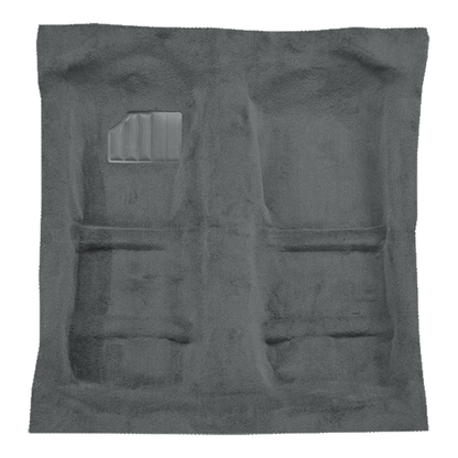 Illustration of 1996-1999 Mitsubishi Eclipse Spyder Convertible Cutpile Molded Carpet - 1 Piece in 903 Mist Gray, digitally recolored from the ACC supplier photo.