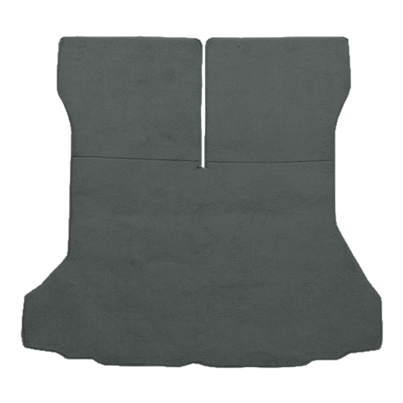 Illustration of 1988-1989 Mazda 323 3DR Hatchback Cargo Area Cutpile Carpet - 1 Piece in 877 Dove...
