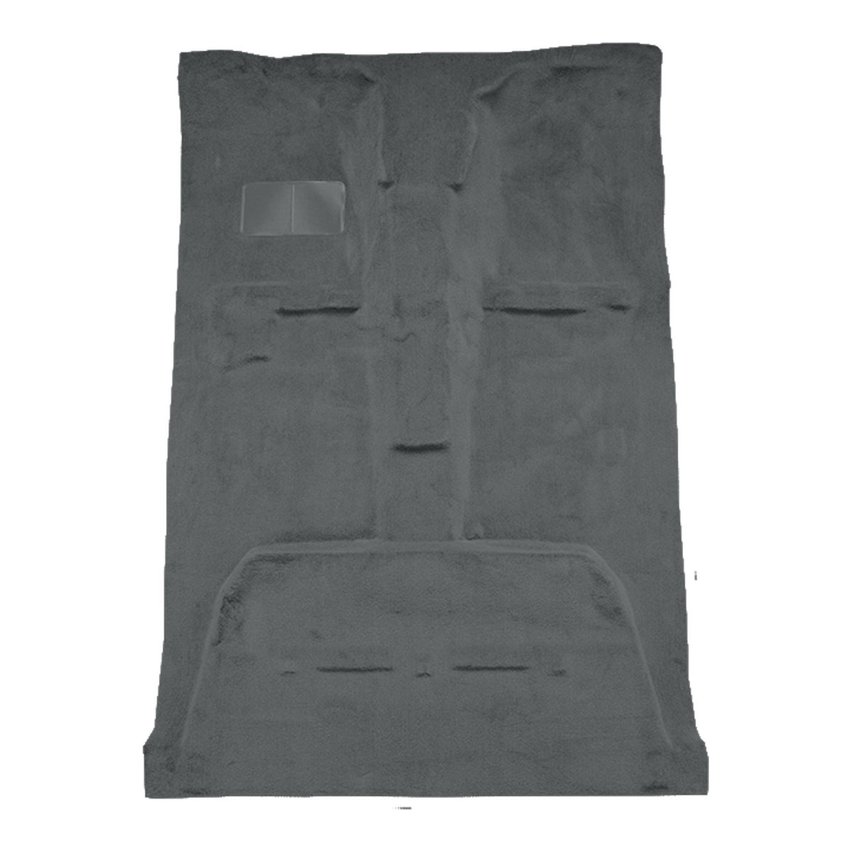 Illustration of 2005-2015 Toyota Tacoma Double Cab 4DR 2 & 4WD Cutpile Molded Carpet - 1 Piece in 903 Mist Gray, digitally recolored from the ACC supplier photo.
