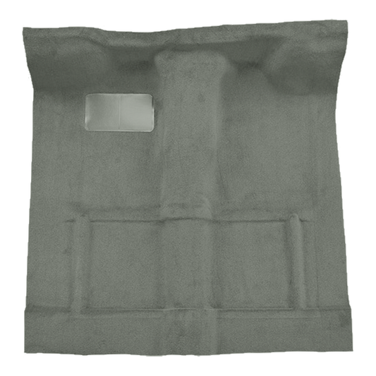 Illustration of 1979-1984 Mazda B2000 Reg Cab Cutpile Molded Carpet - 1 Piece in 857 Medium Gray, digitally recolored from the ACC supplier photo.