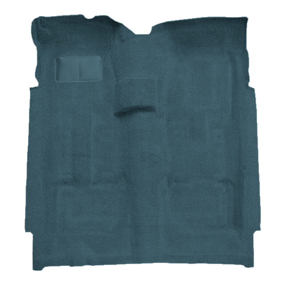 Illustration of 1974 Ford Gran Torino 2DR 4spd Cutpile Molded Carpet - 1 Piece in 7766 Blue, digi...