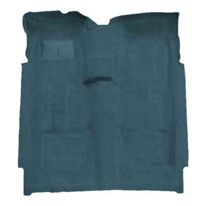 Illustration of 1974 Ford Gran Torino 2DR 4spd Cutpile Molded Carpet - 1 Piece in 7766 Blue, digi...