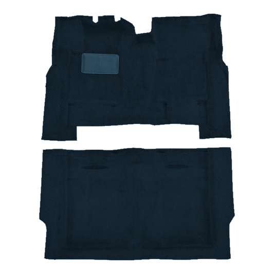 Illustration of 1981 Lincoln Town Car 2DR Cutpile Molded Carpet - 2 Piece in 9304 Regatta Blue, digitally recolored from the ACC supplier photo.