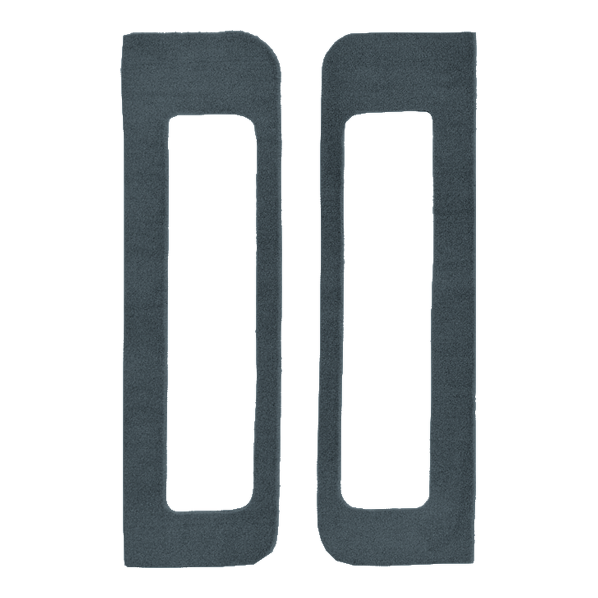 Illustration of 1987-1993 Dodge W250 Door Panel Inserts Cutpile Carpet - 2 Piece in 8082 Crystal Blue, digitally recolored from the ACC supplier photo.