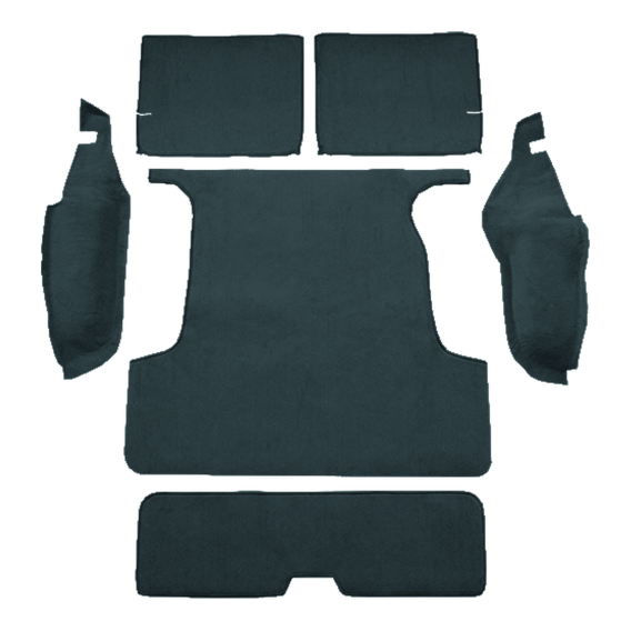 Illustration of 1990-1995 Toyota 4Runner 4DR Cargo Area Cutpile Molded Carpet - 6 Piece in 839 Fe...