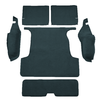Illustration of 1990-1995 Toyota 4Runner 4DR Cargo Area Cutpile Molded Carpet - 6 Piece in 839 Fe...