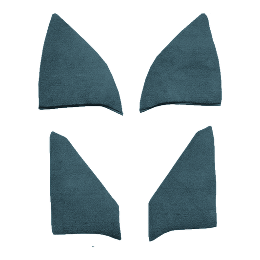 1987-1988 Chevy R10 Suburban Kick Panel Inserts w/o Cardboard Cutpile Replacement Carpet Kit - 4-Piece - product image