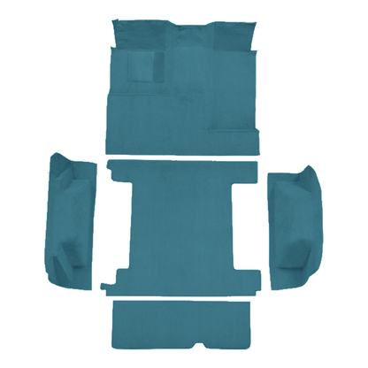 1966-1973 Ford Bronco 2 Tanks Complete w/ Tailgate Lock Loop Molded Replacement Carpet Kit - 5-Piece - product image