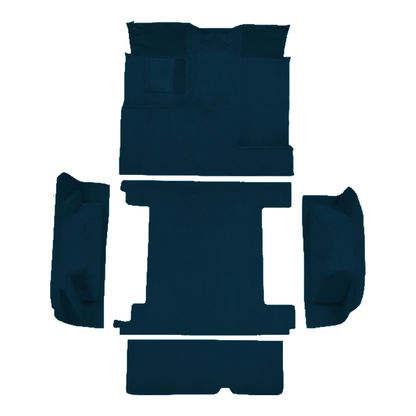 1974-1976 Ford Bronco 2 Tanks Complete w/ Tailgate Lock Cutpile Replacement Carpet Kit - 5-Piece - product image