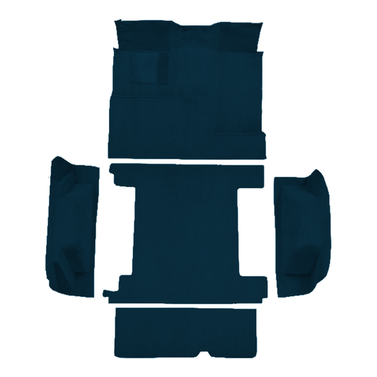 1974-1976 Ford Bronco 2 Tanks Complete w/ Tailgate Lock Cutpile Replacement Carpet Kit - 5-Piece - product image