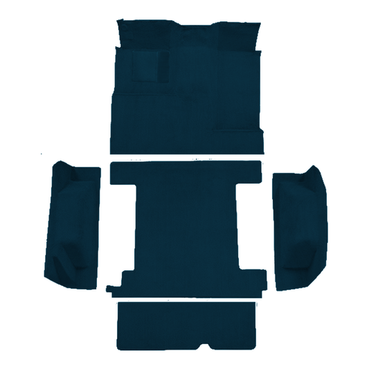 1974-1976 Ford Bronco 1 Tank Complete w/ Tailgate Lock Cutpile Molded Replacement Carpet Kit - 5-Piece - product image