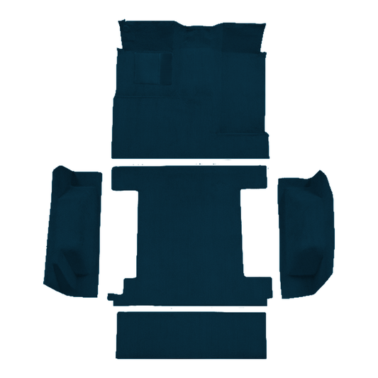 1974-1976 Ford Bronco 1 Tank Complete w/o Tailgate Lock Cutpile Replacement Carpet Kit - 5-Piece - product image